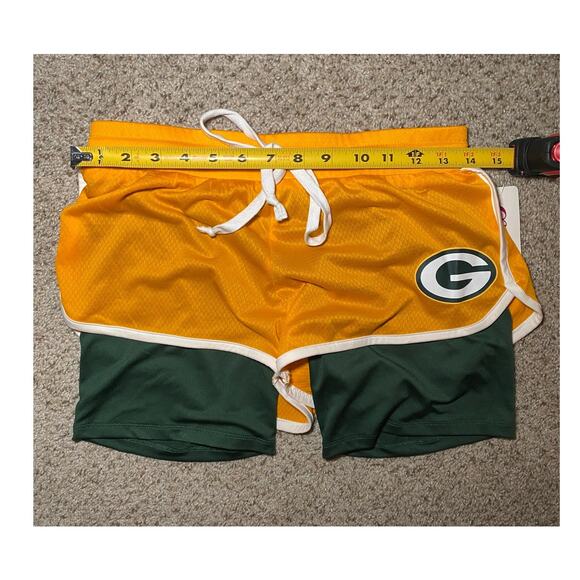 Green Bay Packers - NWT - Teen Activewear Shorts with Liner - Picture 4 of 8